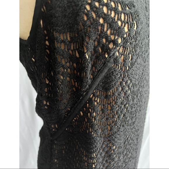 Ann Taylor Loft Black Lace Cocktail Dress - Size 2 - Picture 6 of 8